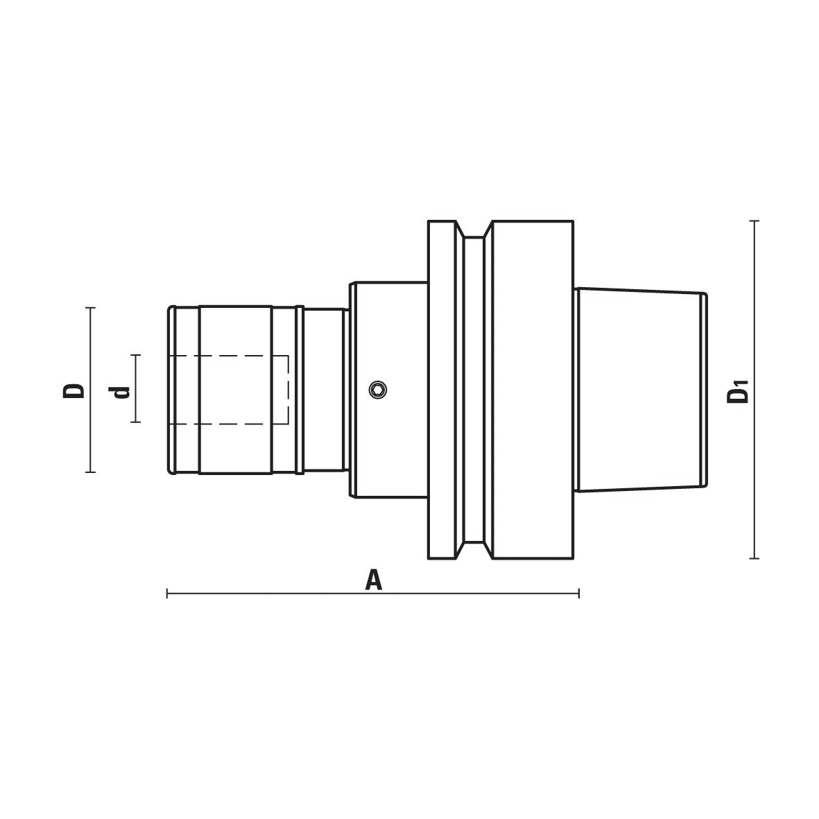 HSK63F snelwissel-taphouder – UT118