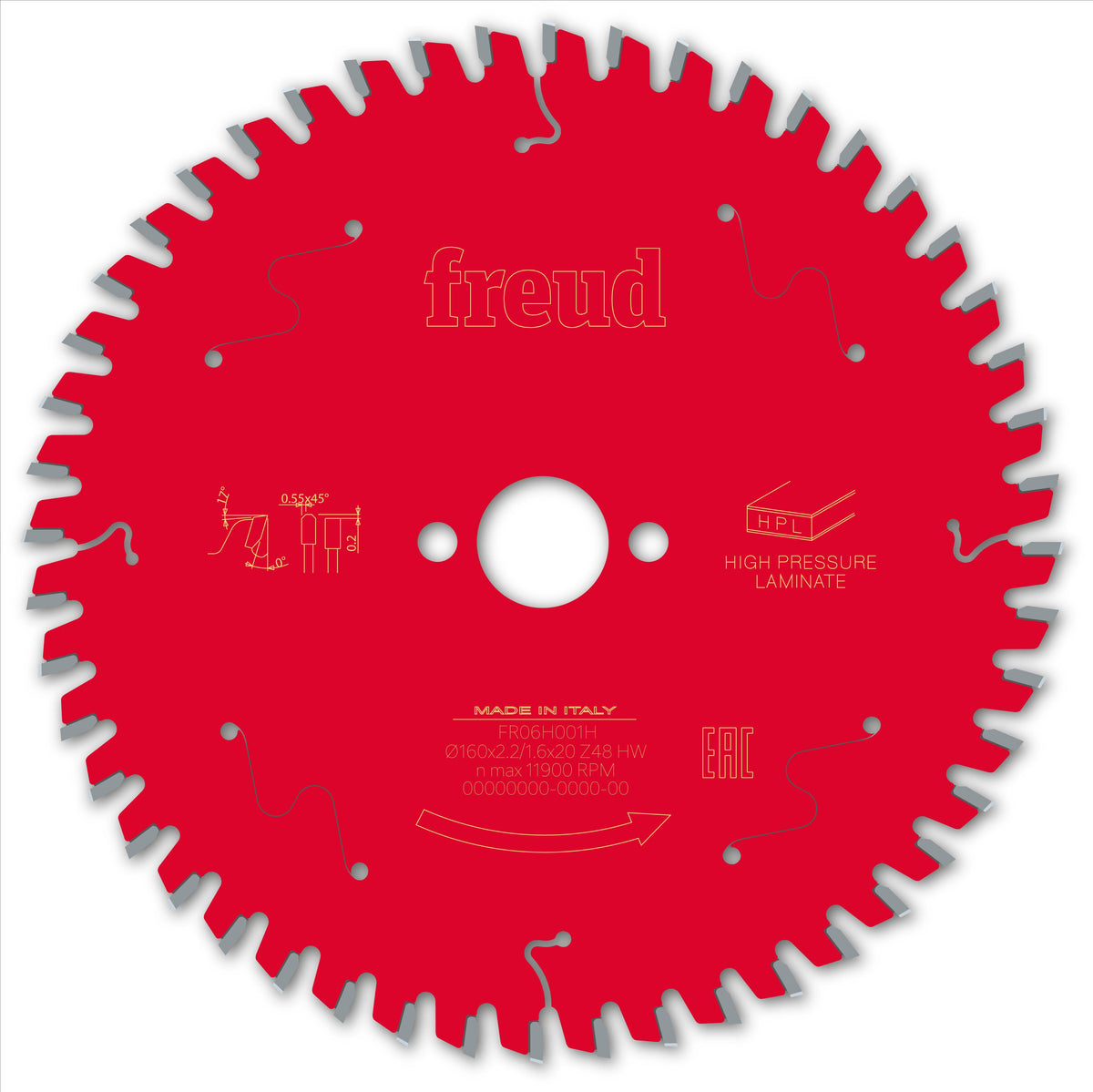 Freud HH HPL cirkelzaagblad 160 mm – FR06H001H