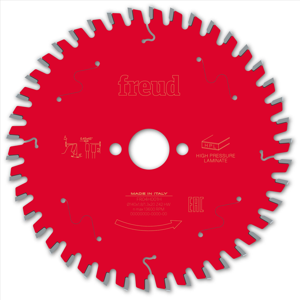 Freud HH HPL cirkelzaagblad 140 mm – FR04H001H