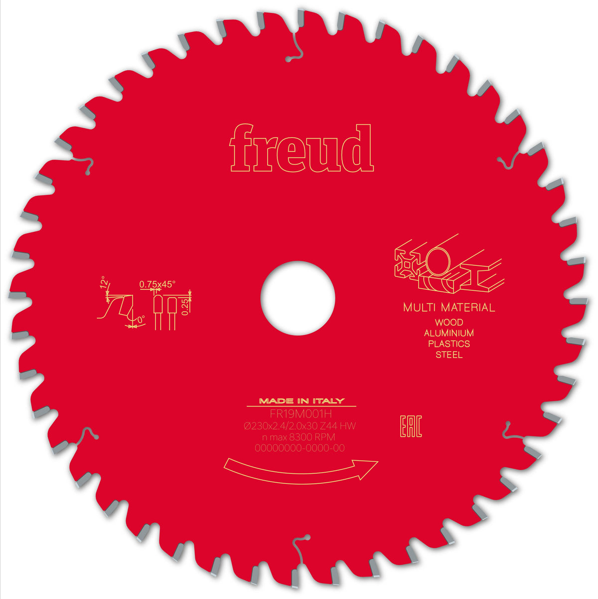 Freud HH Multi Material cirkelzaagblad 230 mm – FR19M001H