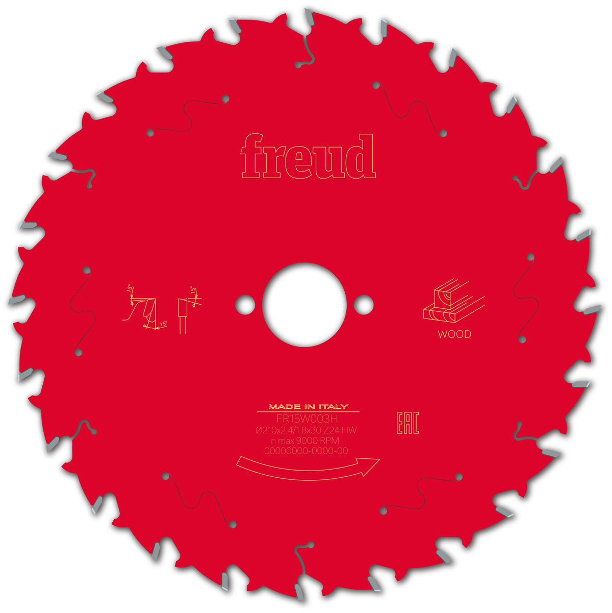 Freud HH Wood cirkelzaagblad 210 mm – FR15W003H
