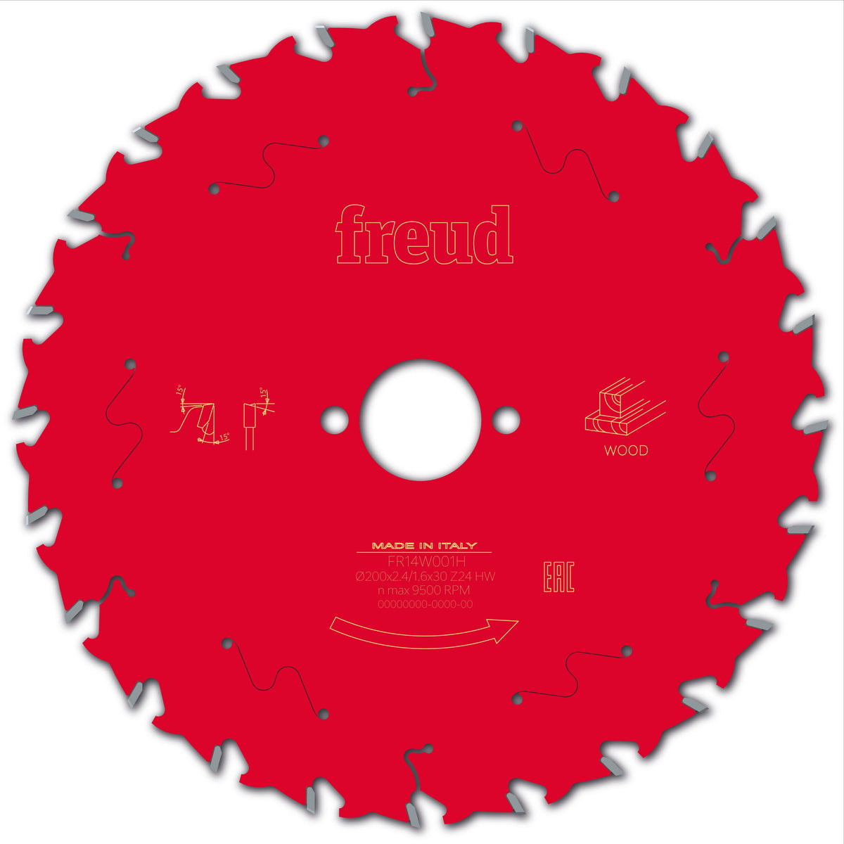 Freud HH Wood cirkelzaagblad 200 mm – FR14W001H