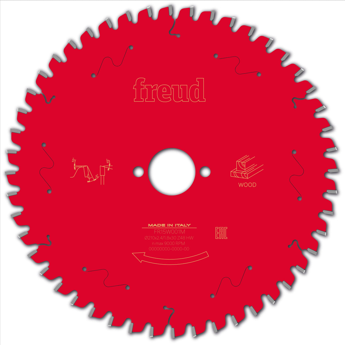 Freud Miter Wood cirkelzaagblad 210 mm – FR15W001M