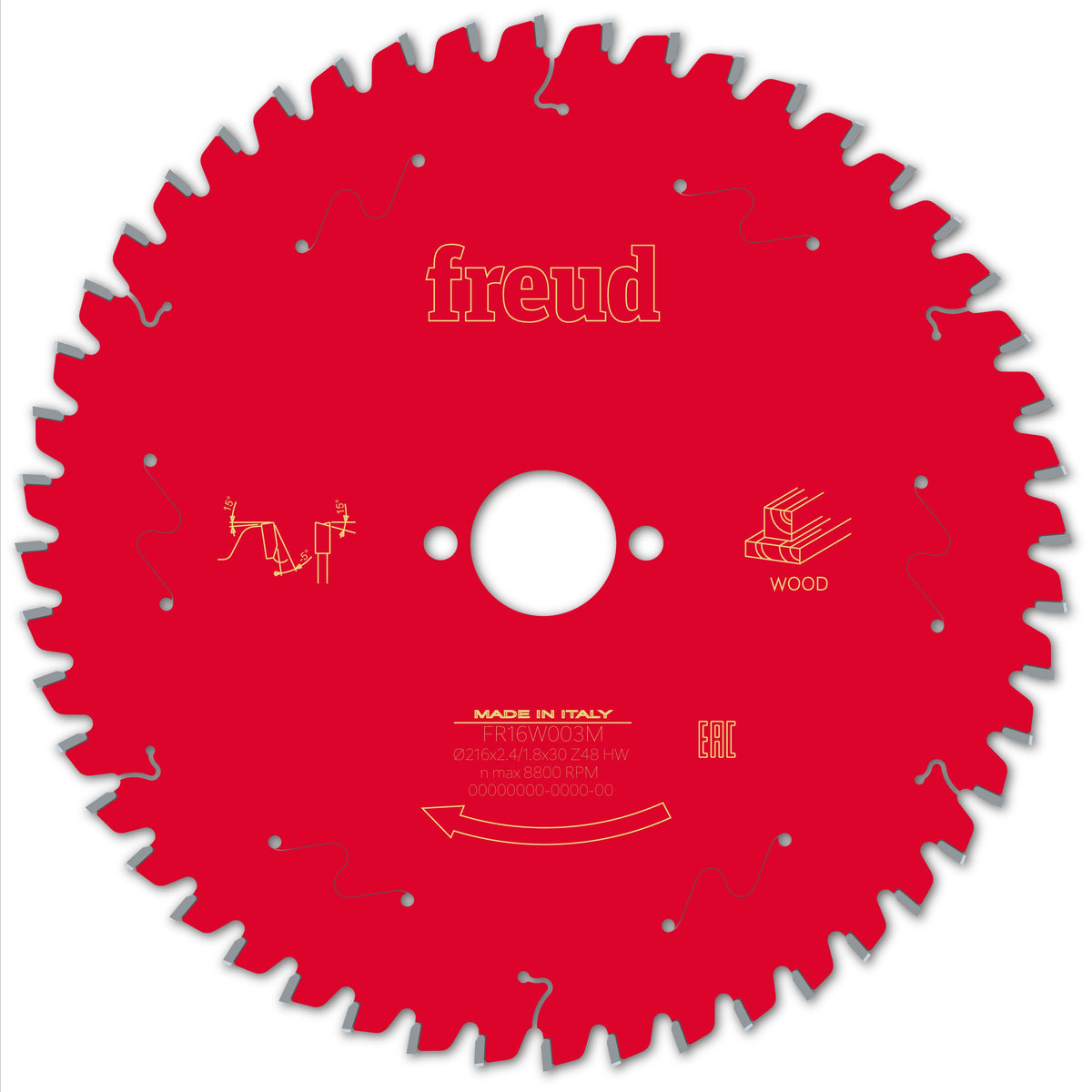 Freud Miter Wood cirkelzaagblad 216 mm – FR16W003M