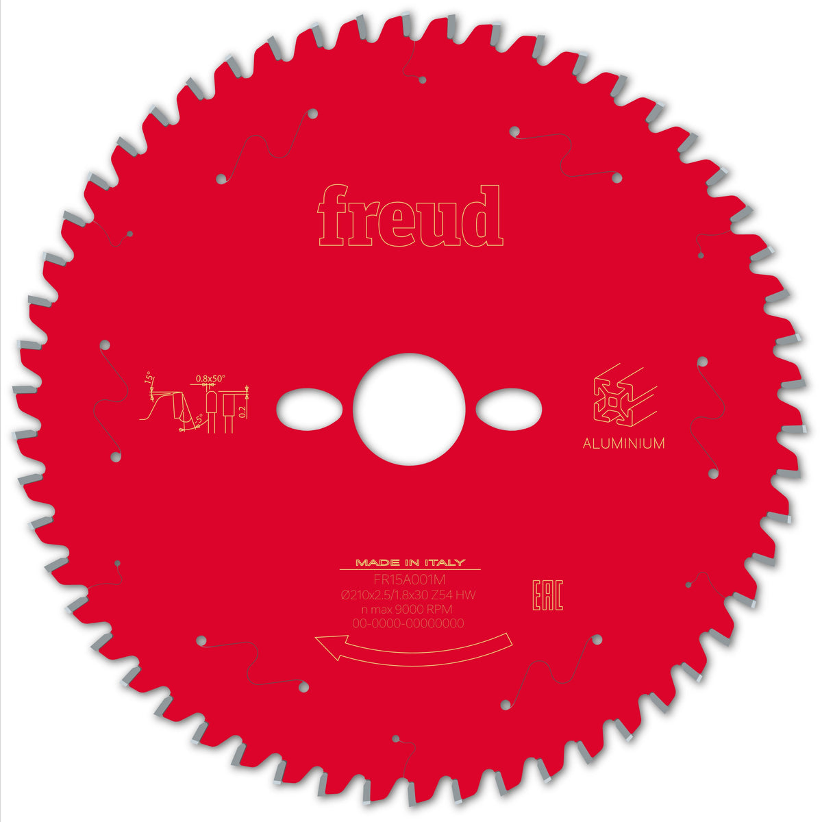 Freud Miter Aluminium cirkelzaagblad 210 mm – FR15A001M