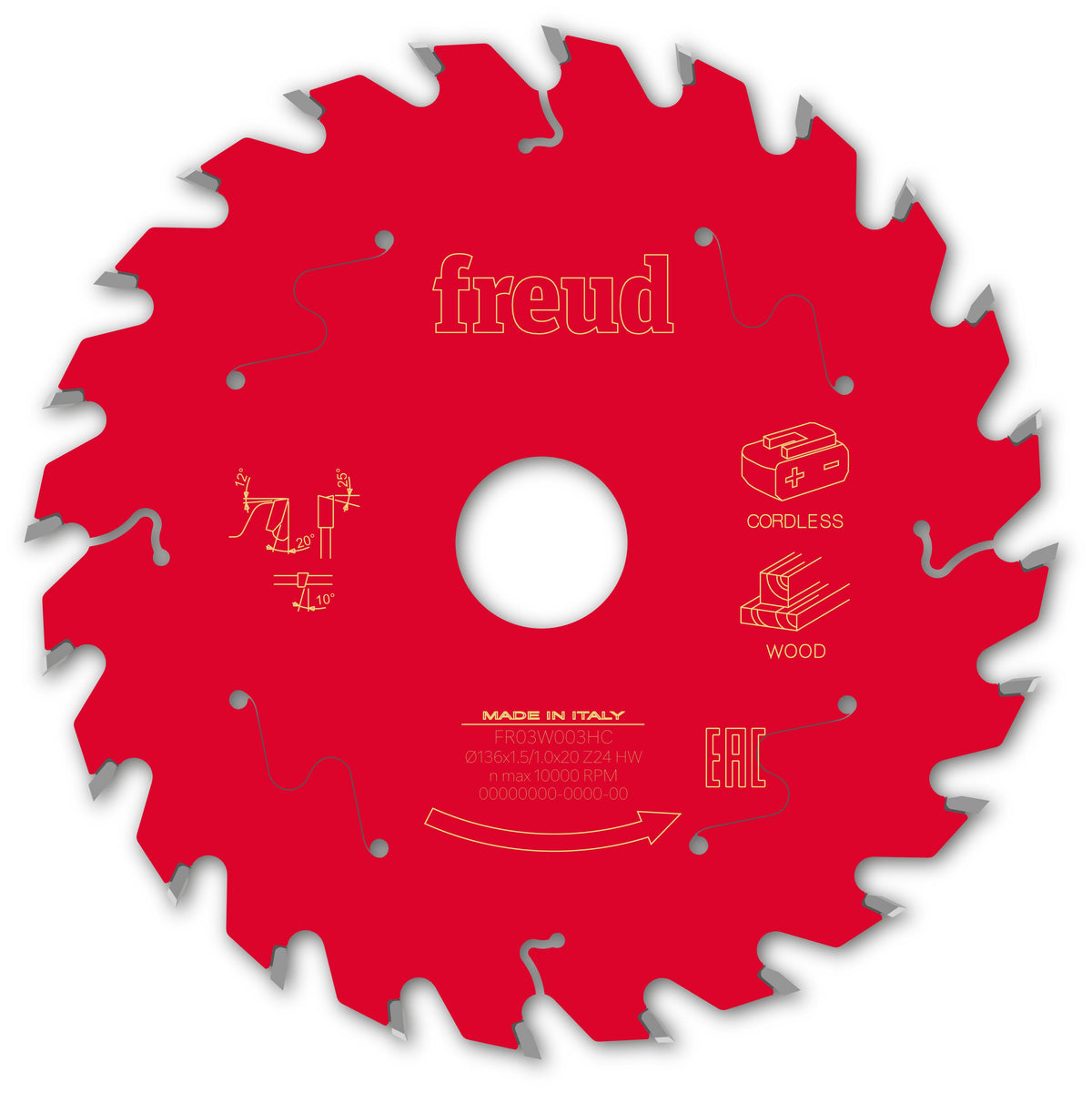 Freud CL HH Wood cirkelzaagblad 120 mm – FR02W003HC