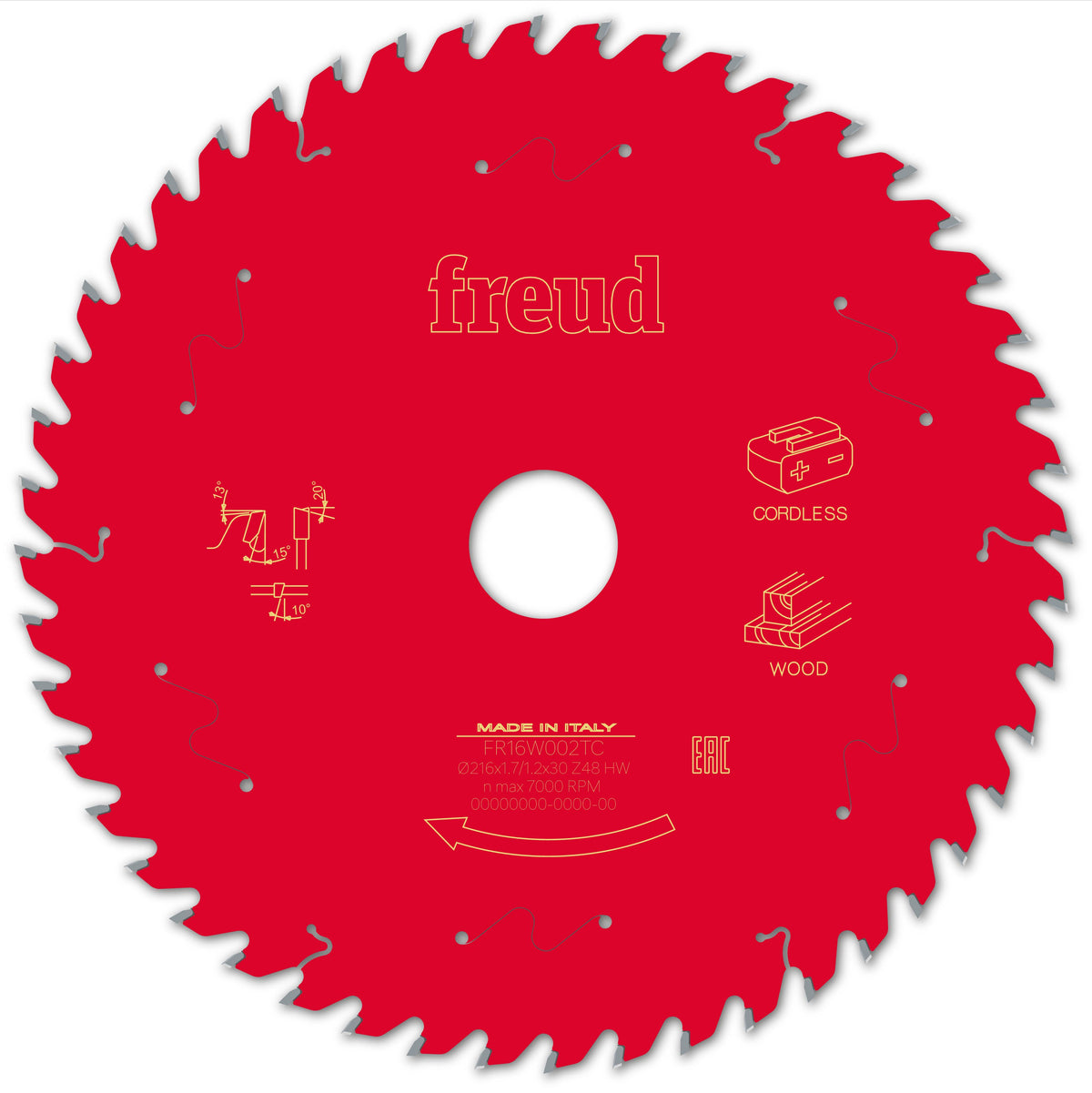 Freud CL Table Wood cirkelzaagblad 216 mm – FR16W002TC