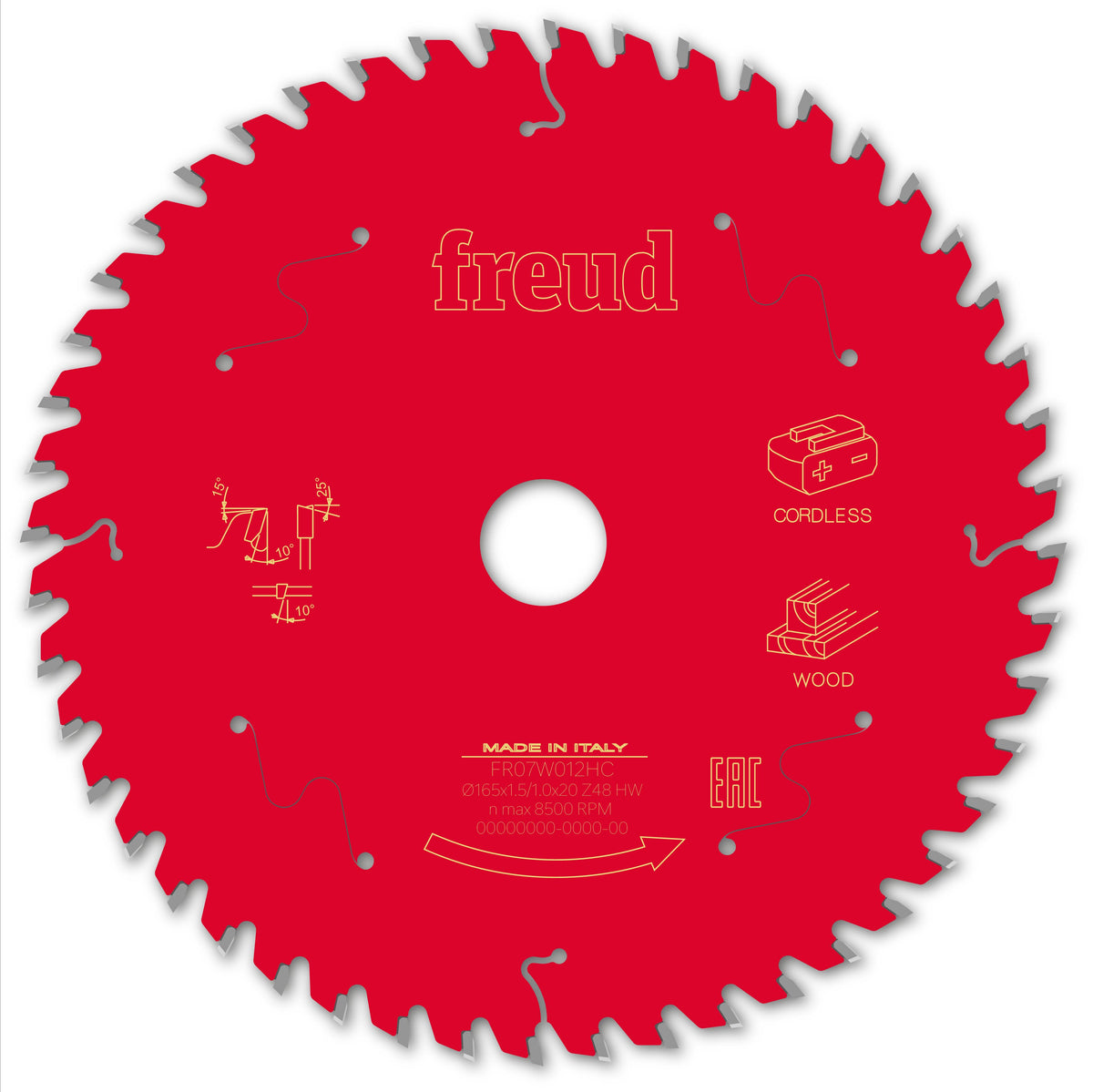 Freud CL HH Wood cirkelzaagblad 165 mm – FR07W012HC