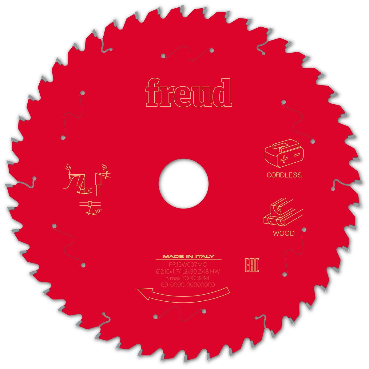 Freud CL Miter Wood cirkelzaagblad 216 mm – FR16W007MC
