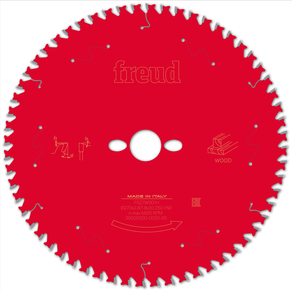 Freud HH Wood cirkelzaagblad 270 mm – FR27W001H