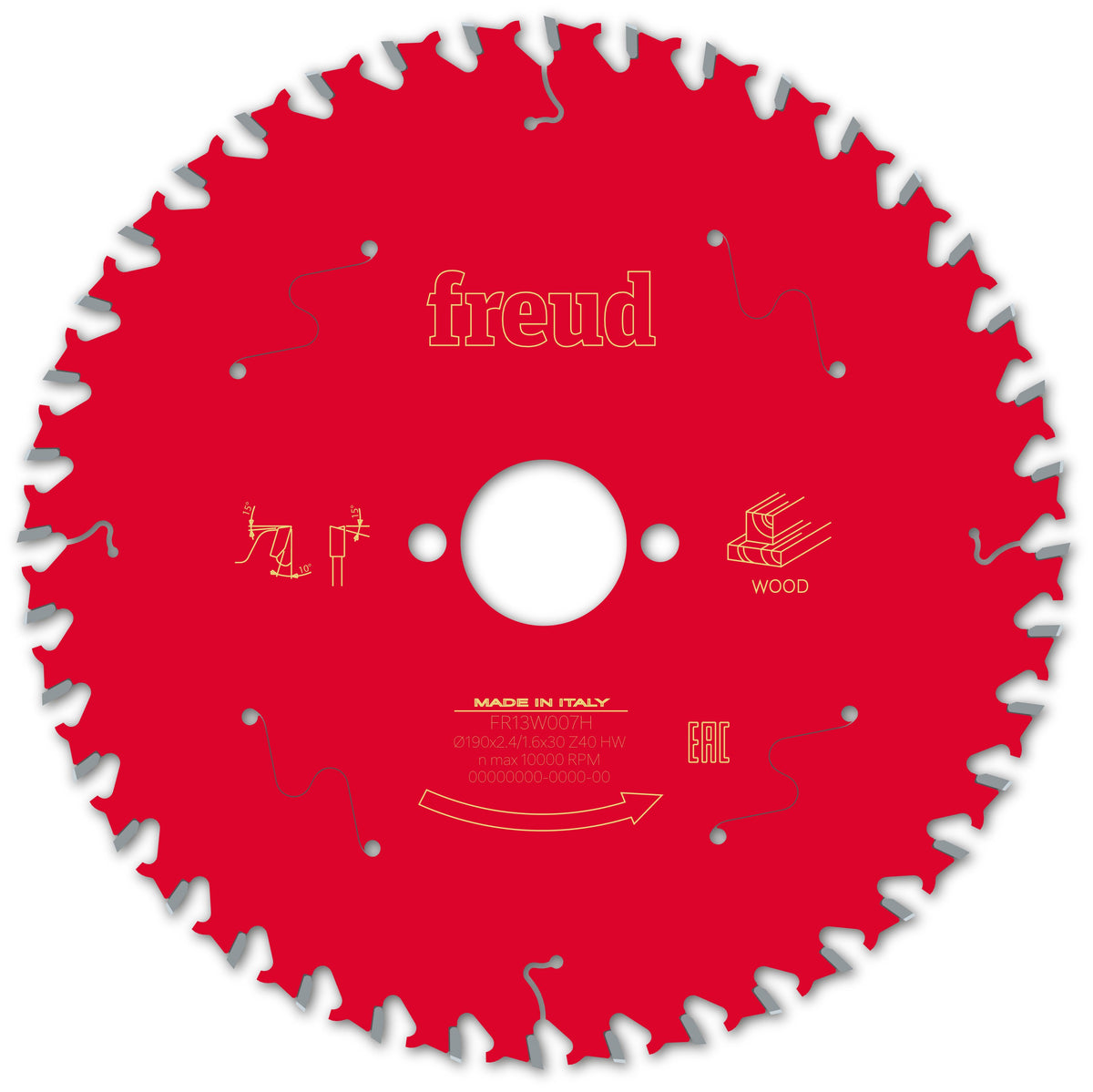 Freud HH Wood cirkelzaagblad 190 mm – FR13W007H