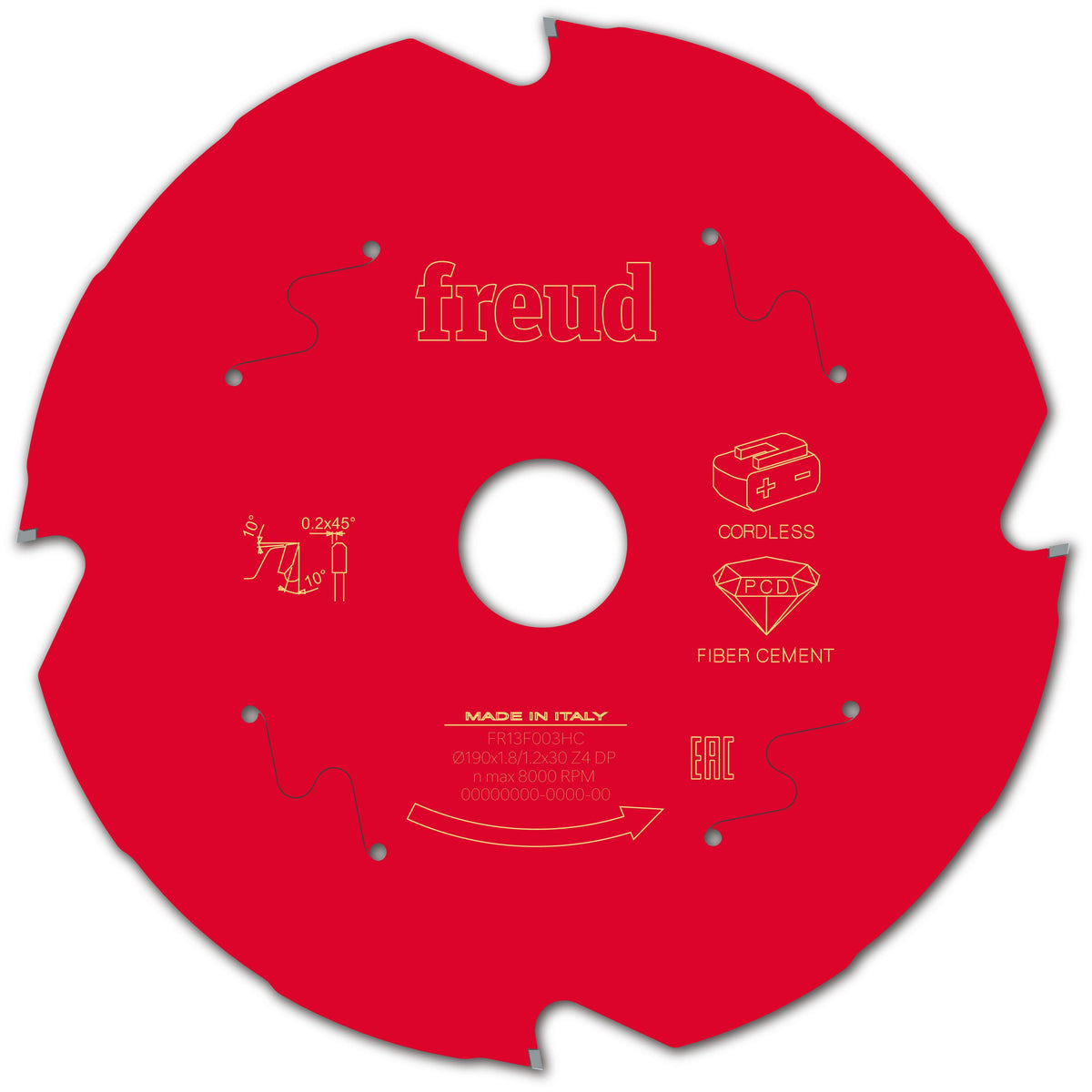 Freud CL HH Fiber Cement cirkelzaagblad 190 mm – FR13F003HC