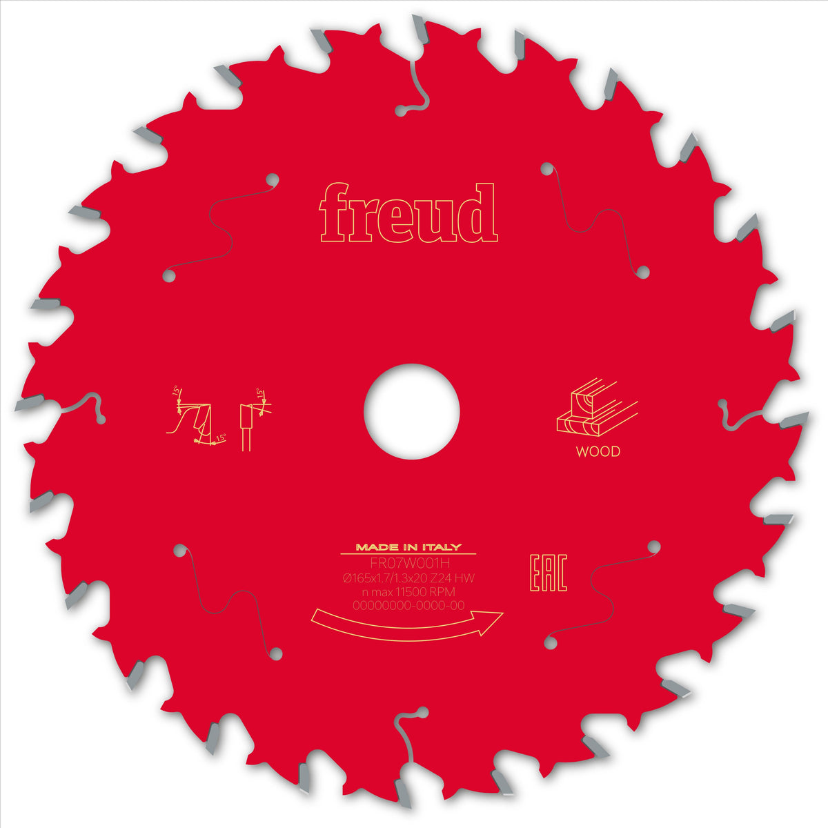 Freud HH Wood cirkelzaagblad 165 mm – FR07W001H