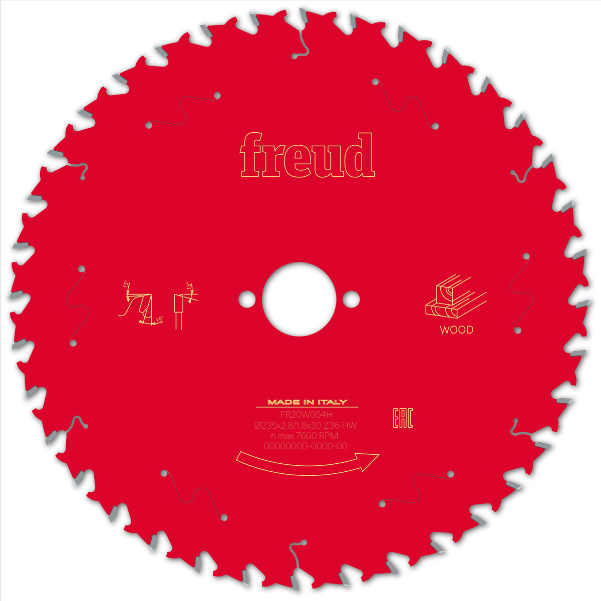 Freud HH Wood cirkelzaagblad 235 mm – FR20W004H