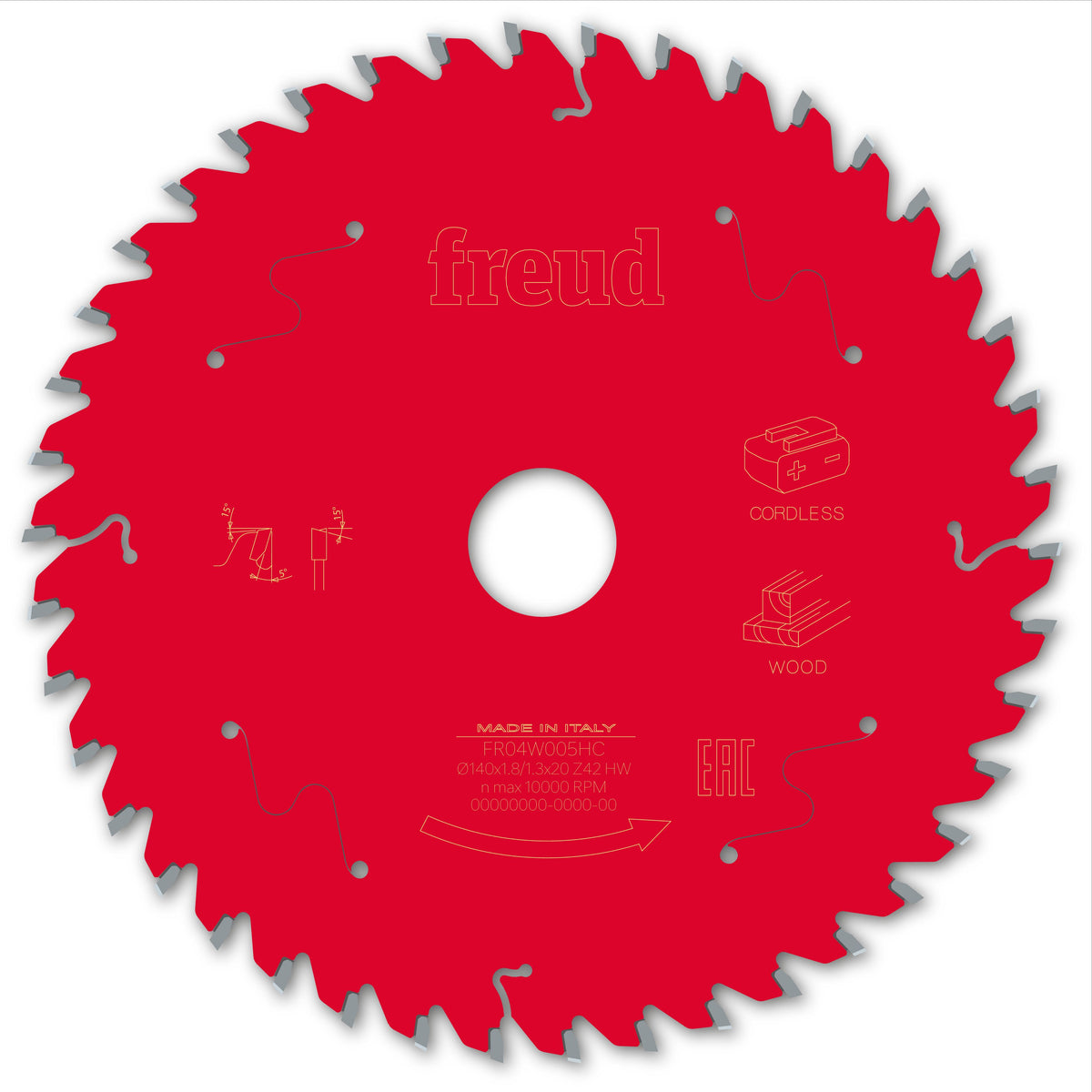 Freud CL HH Wood cirkelzaagblad 140 mm – FR04W005HC