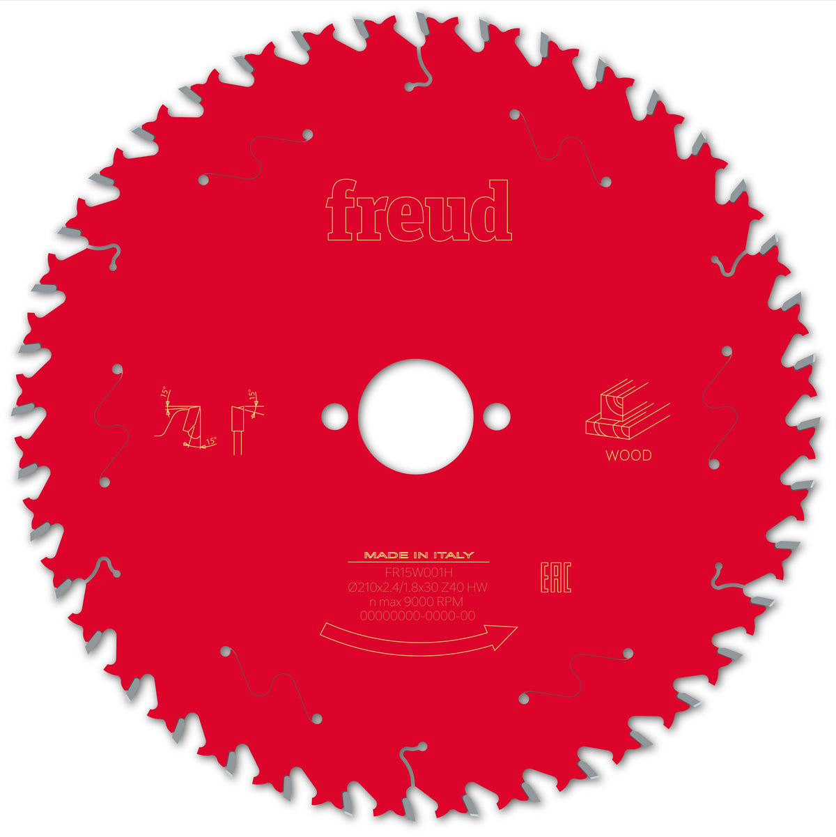 Freud HH Wood cirkelzaagblad 210 mm – FR15W001H