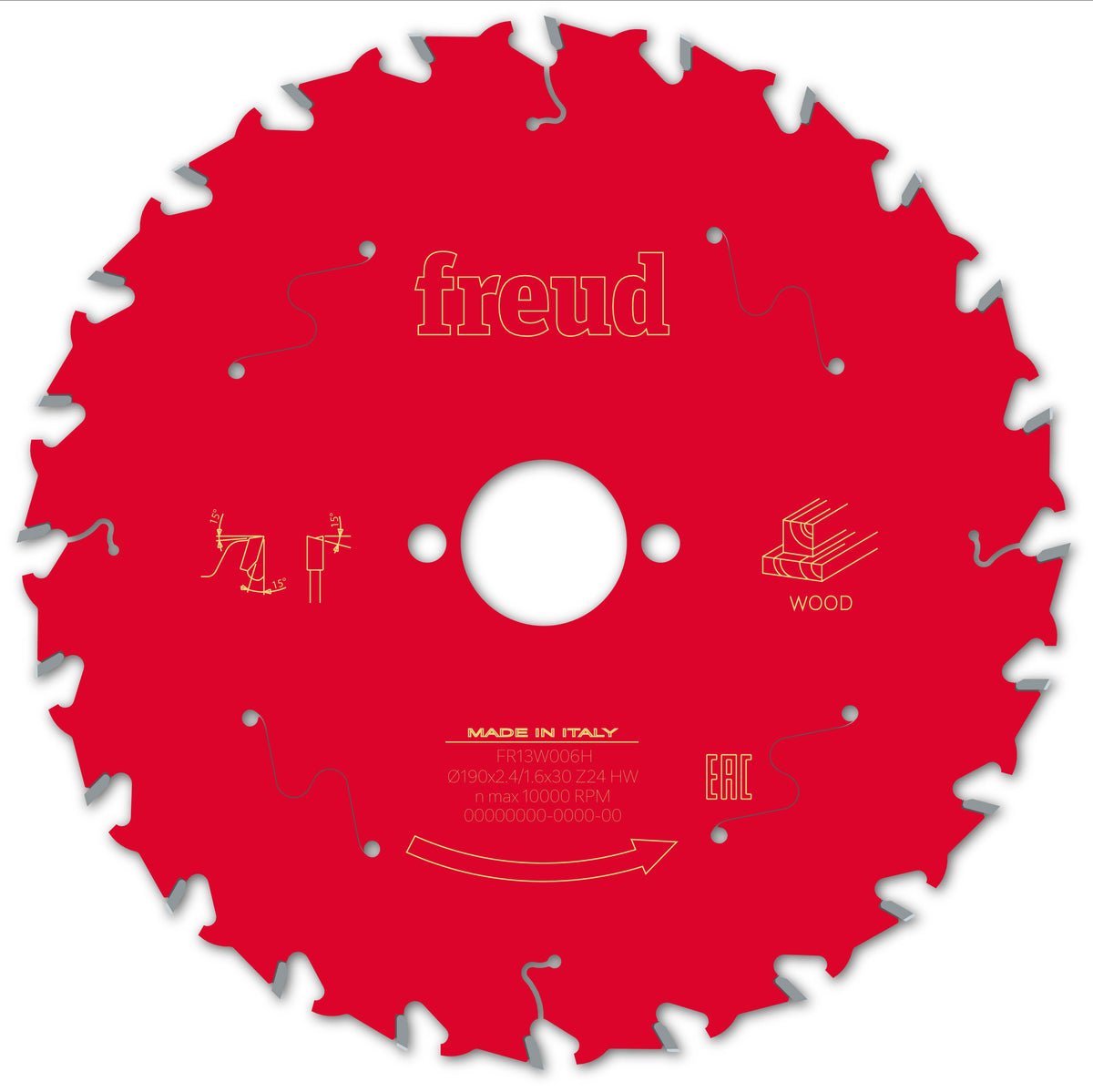 Freud HH Wood cirkelzaagblad 190 mm – FR13W006H