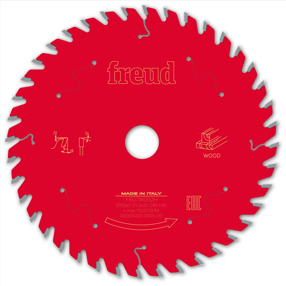 Freud HH Wood cirkelzaagblad 165 mm – FR07W002H