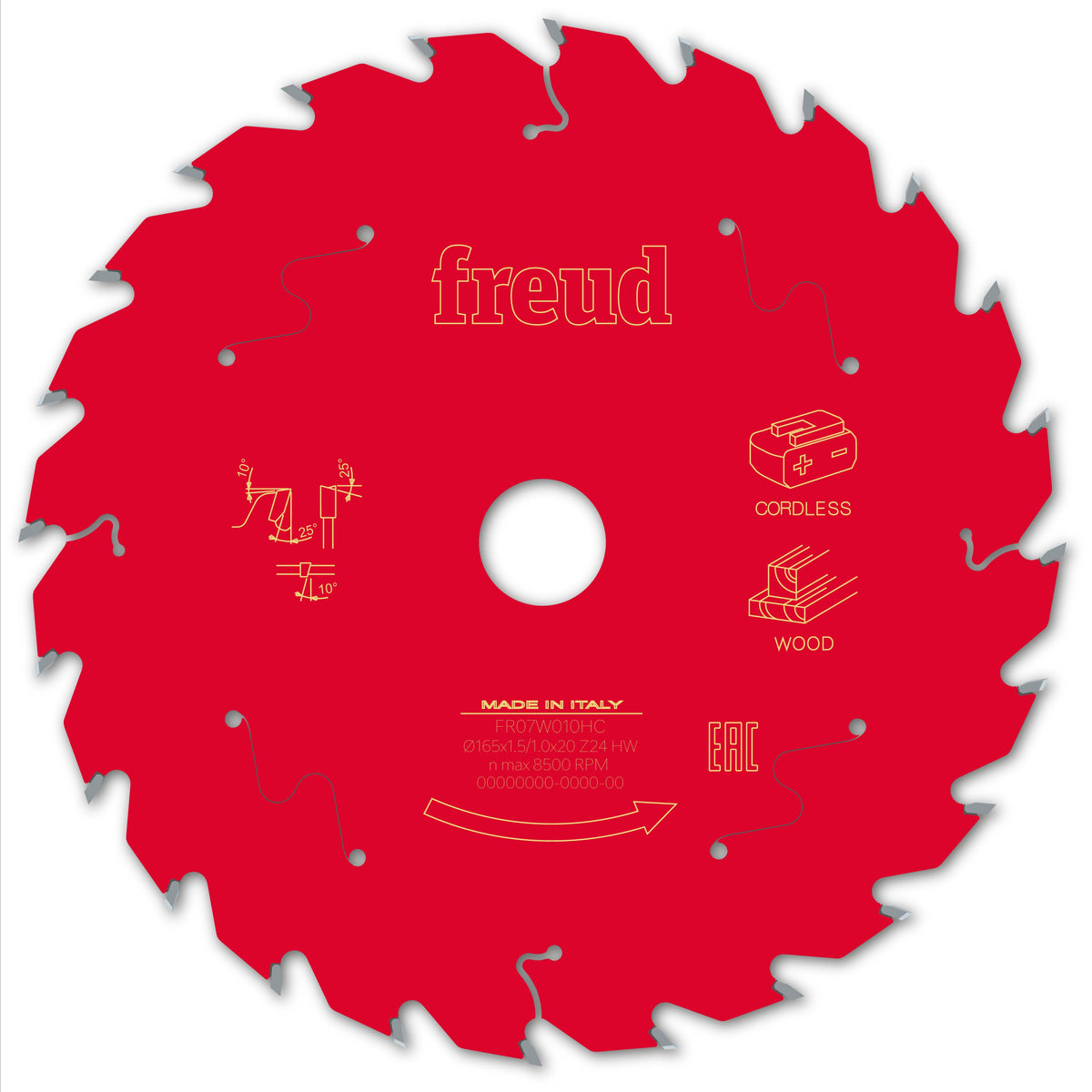 Freud CL HH Wood cirkelzaagblad 165 mm – FR07W010HC