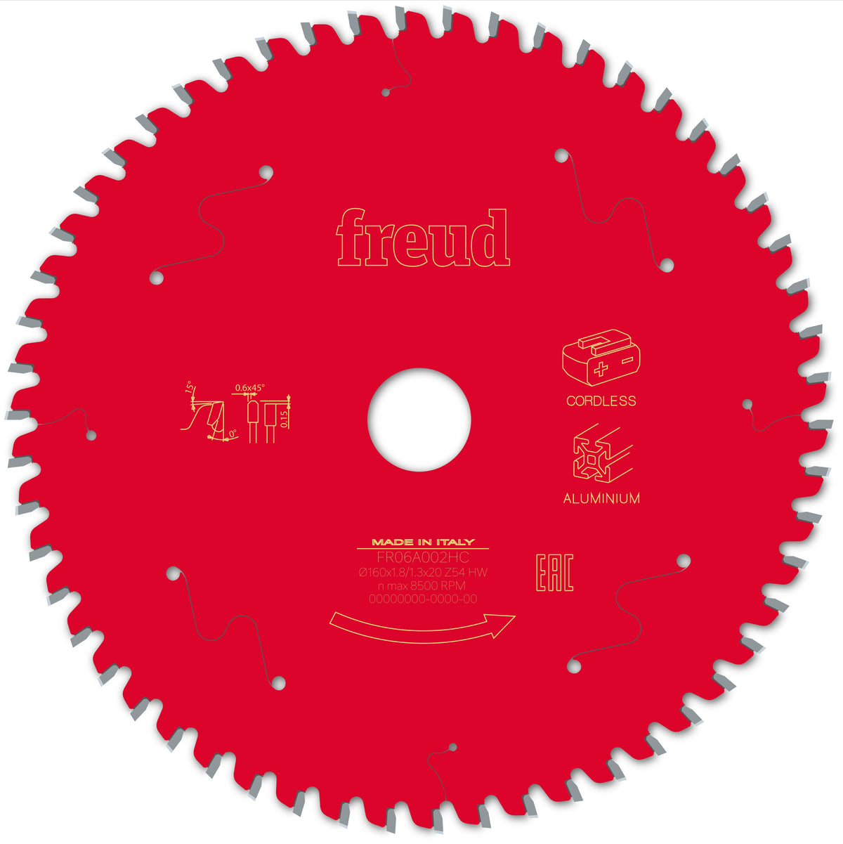 Freud CL HH Aluminium cirkelzaagblad 160 mm – FR06A002HC