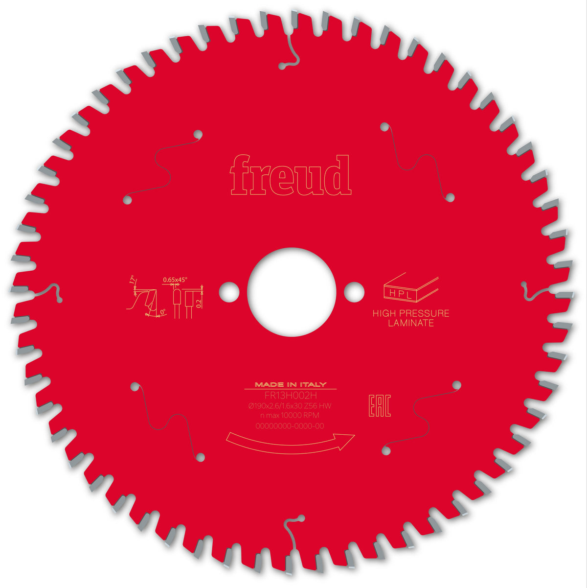 Freud HH HPL cirkelzaagblad 190 mm – FR13H002H