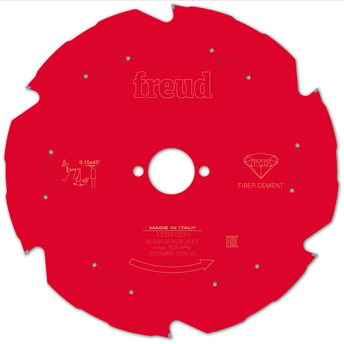 Freud HH Fiber Cement cirkelzaagblad 235 mm – FR20F001H