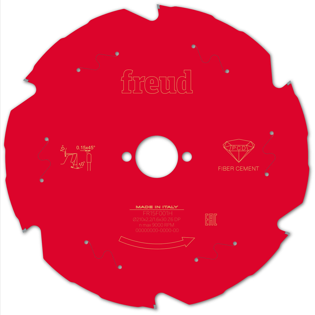 Freud HH Fiber Cement cirkelzaagblad 210 mm – FR15F001H