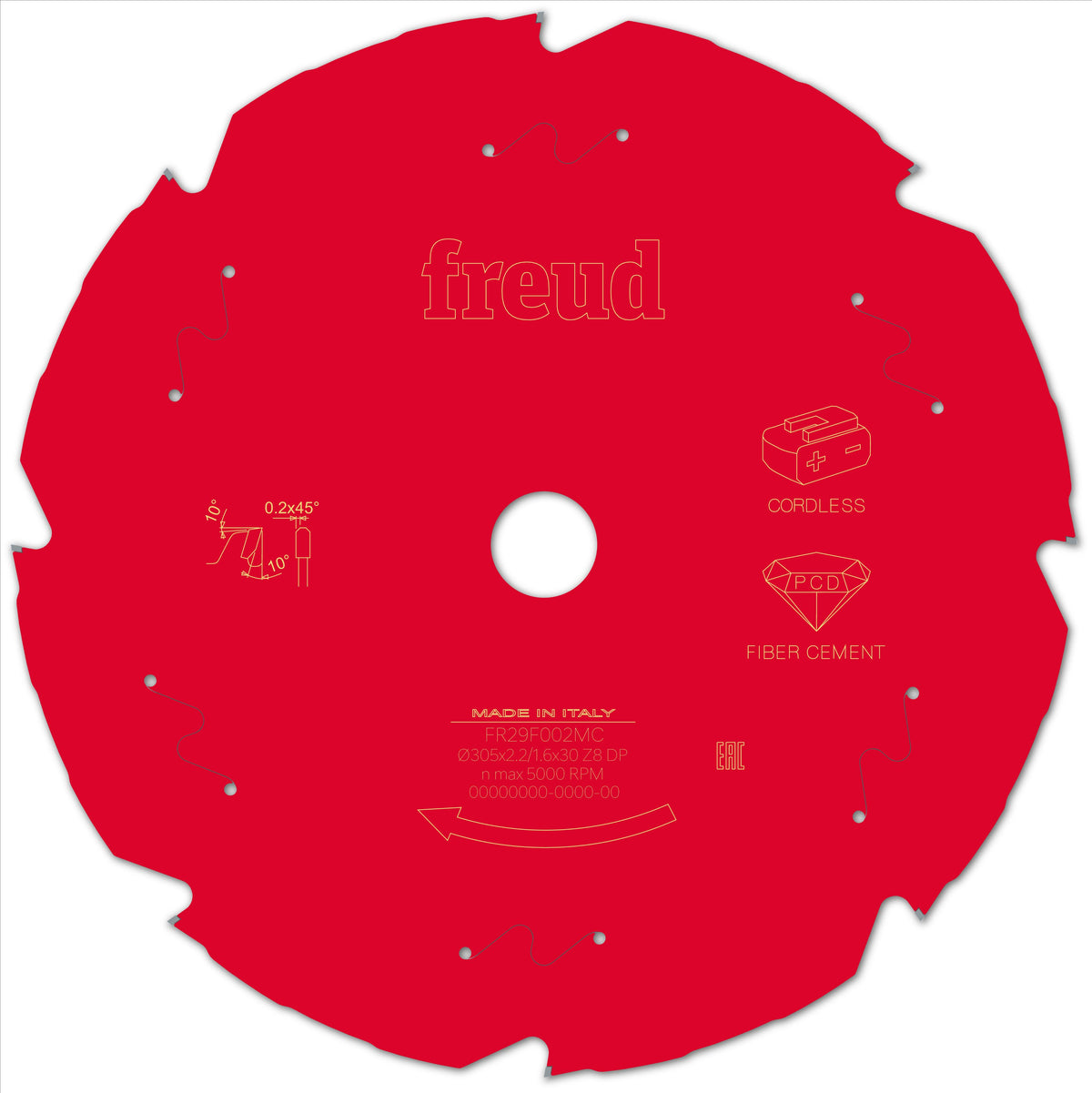 Freud CL Miter Fiber Cement cirkelzaagblad 305 mm – FR29F002MC