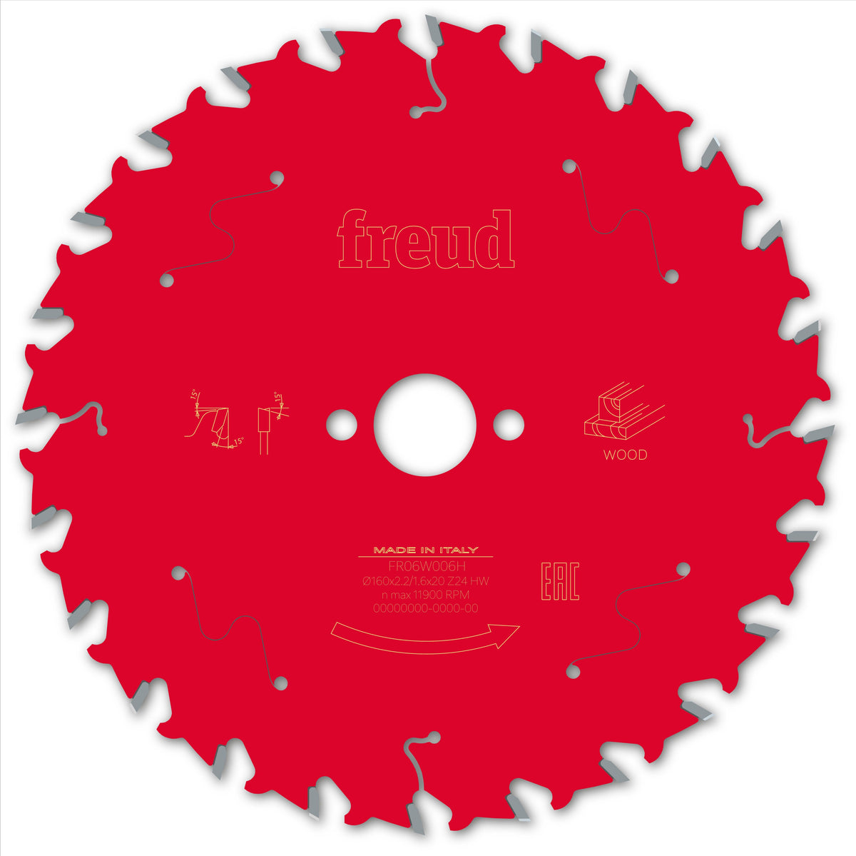 Freud HH Wood cirkelzaagblad 160 mm – FR06W006H