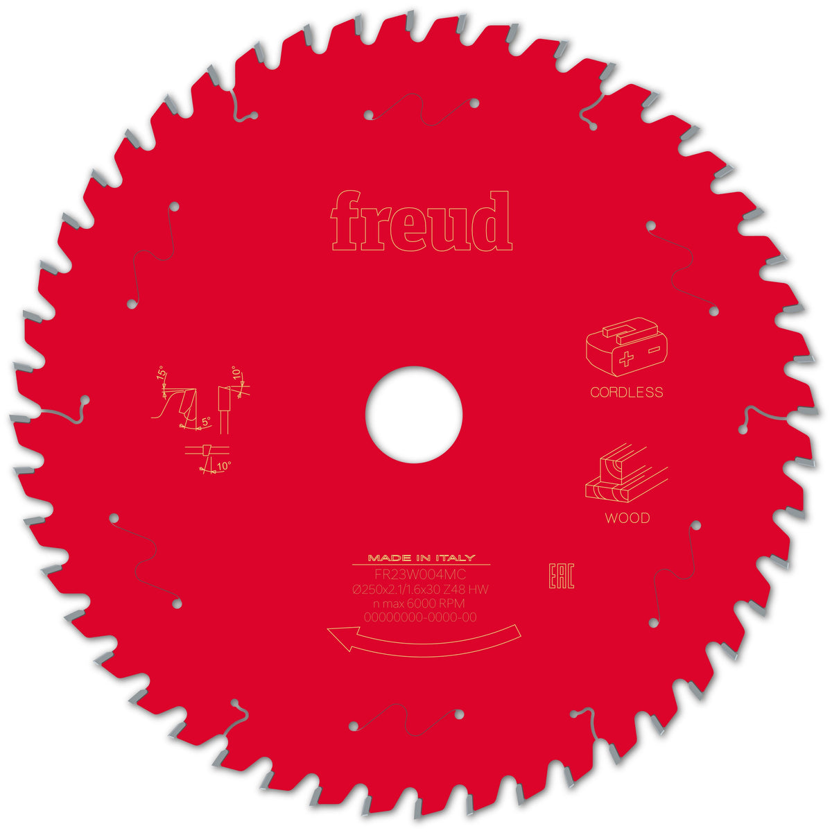 Freud CL Miter Wood cirkelzaagblad 250 mm – FR23W004MC