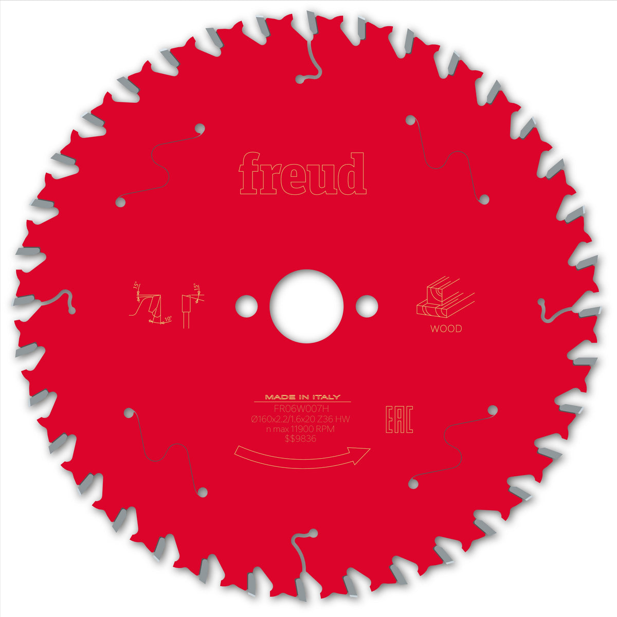 Freud HH Wood cirkelzaagblad 160 mm – FR06W007H
