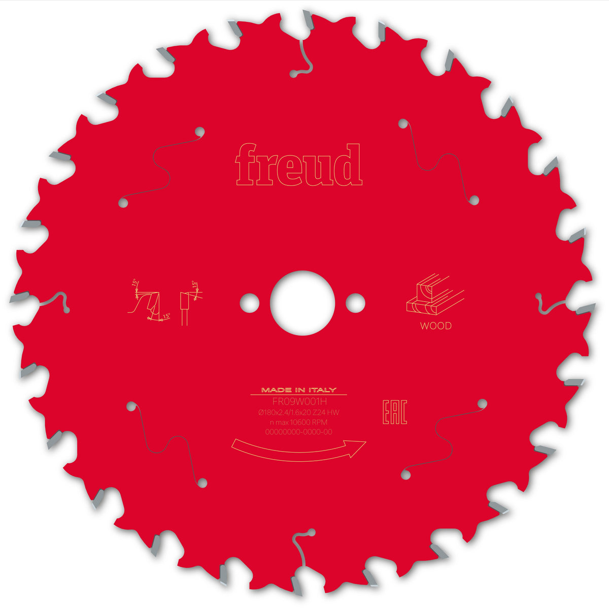 Freud HH Wood cirkelzaagblad 180 mm – FR09W001H