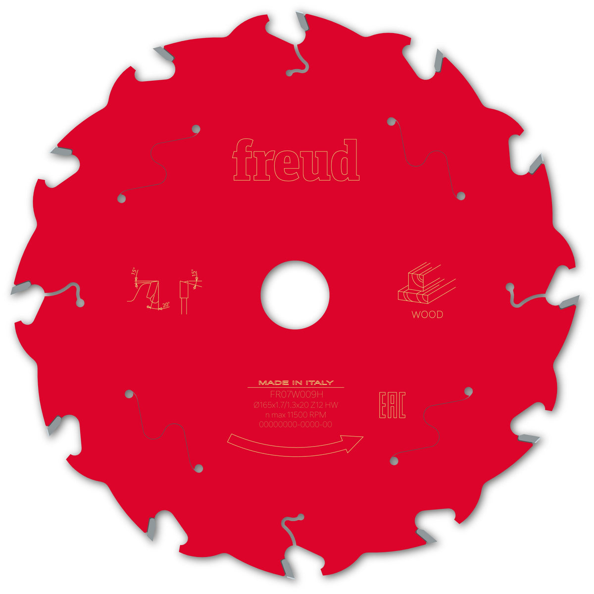 Freud HH Wood cirkelzaagblad 165 mm – FR07W009H