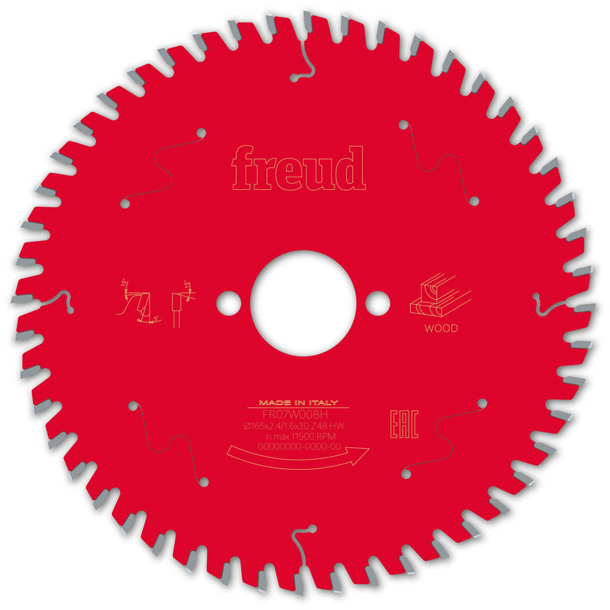 Freud HH Wood cirkelzaagblad 165 mm – FR07W008H