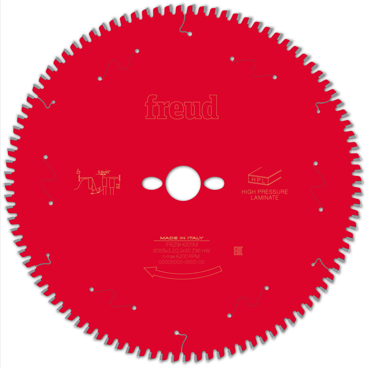 Freud Miter HPL cirkelzaagblad 305 mm – FR29H001M