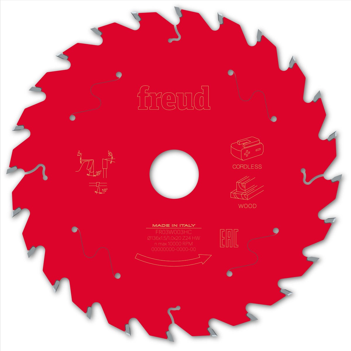 Freud CL HH Wood cirkelzaagblad 136 mm – FR03W003HC