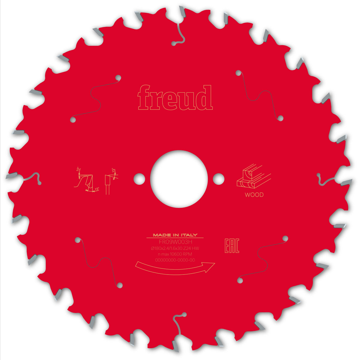 Freud HH Wood cirkelzaagblad 180 mm – FR09W003H