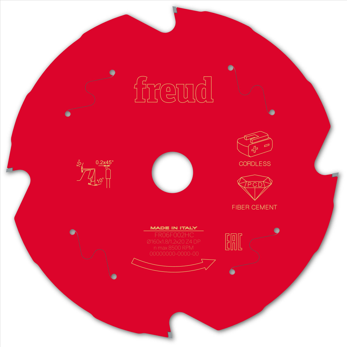 Freud CL HH Fiber Cement cirkelzaagblad 160 mm – FR06F002HC