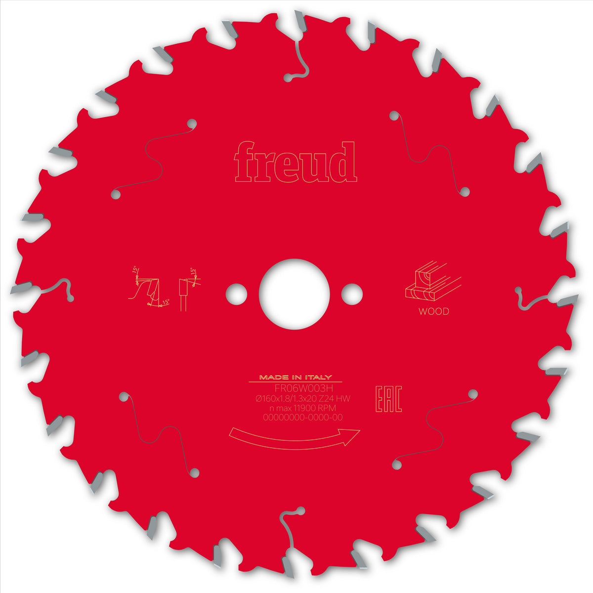 Freud HH Wood cirkelzaagblad 160 mm – FR06W003H