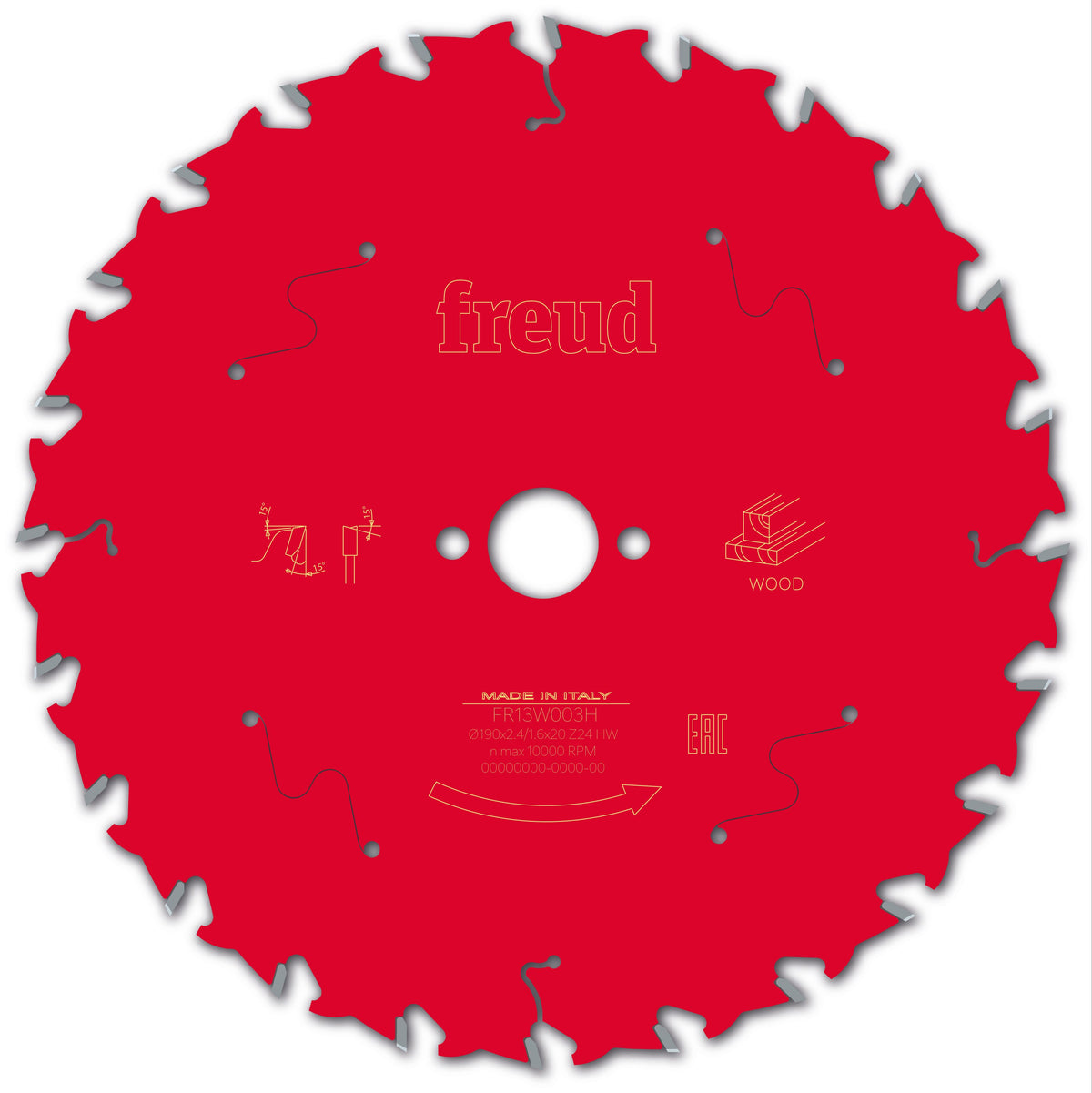 Freud HH Wood cirkelzaagblad 190 mm – FR13W003H