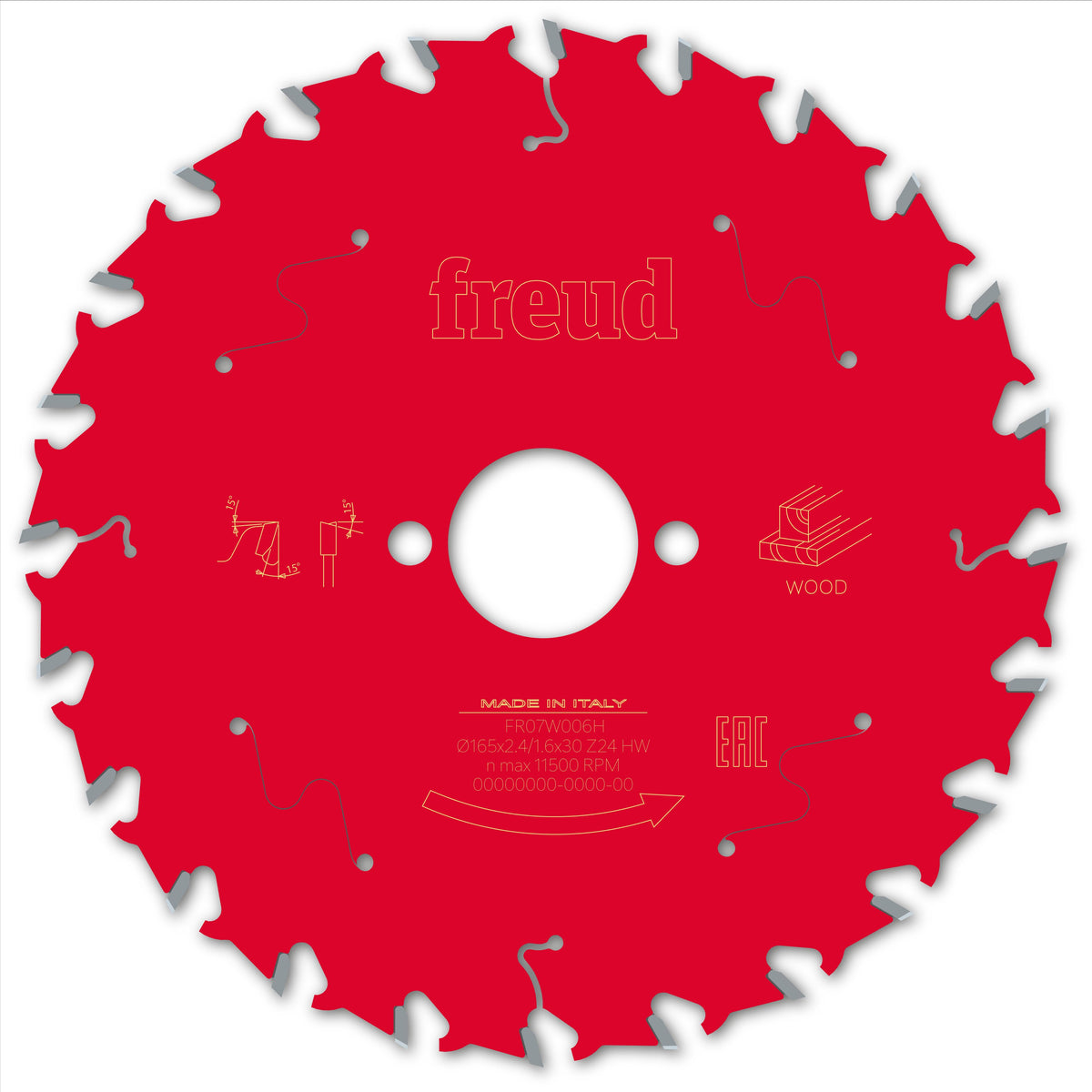 Freud HH Wood cirkelzaagblad 165 mm – FR07W006H