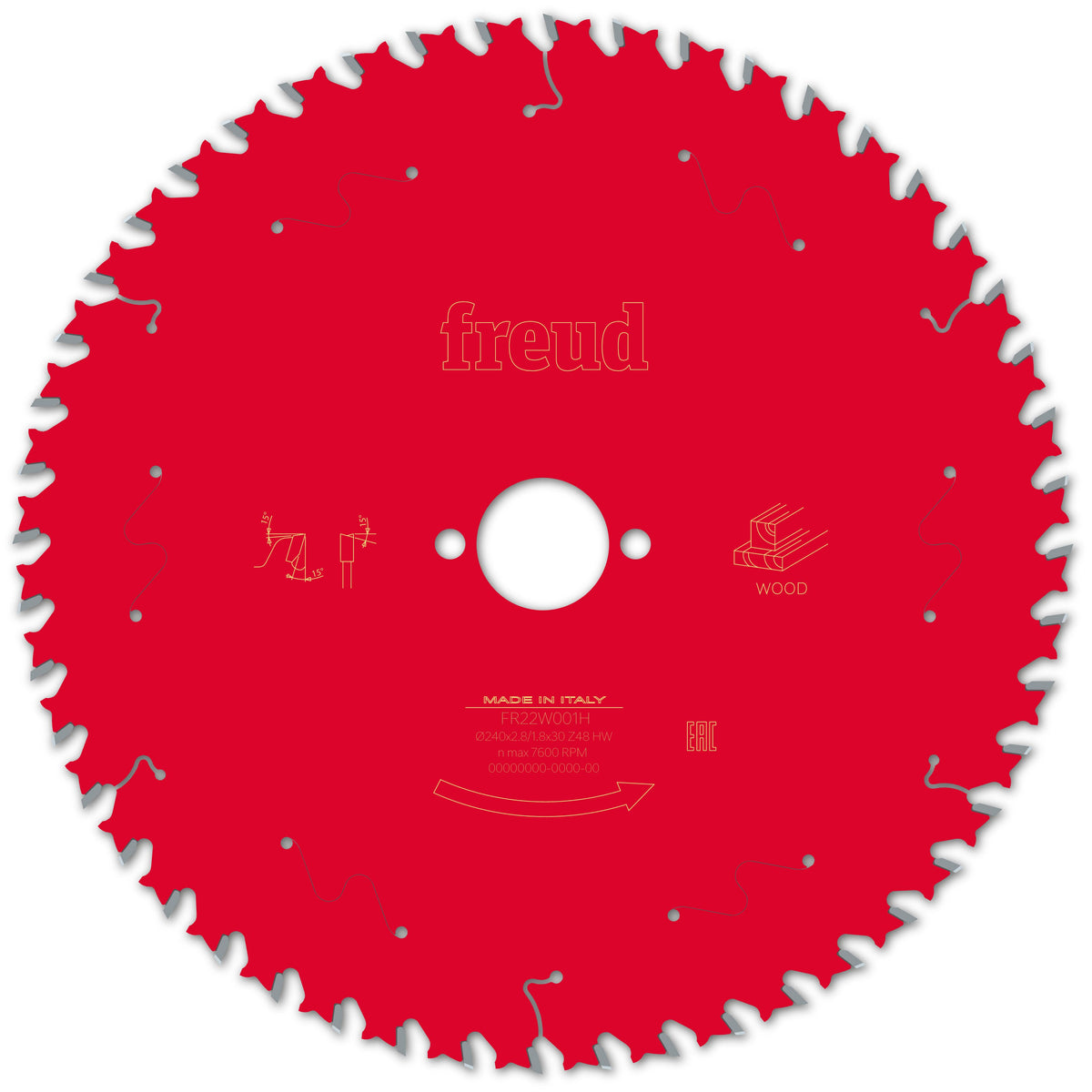 Freud HH Wood cirkelzaagblad 240 mm – FR22W001H