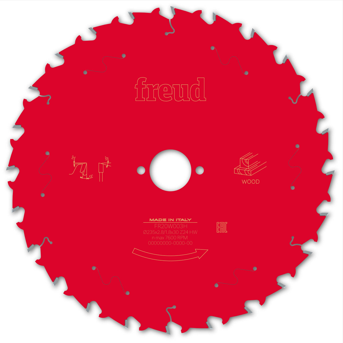 Freud HH Wood cirkelzaagblad 235 mm – FR20W003H