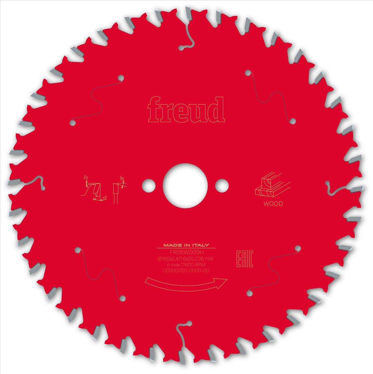 Freud HH Wood cirkelzaagblad 160 mm – FR06W010H