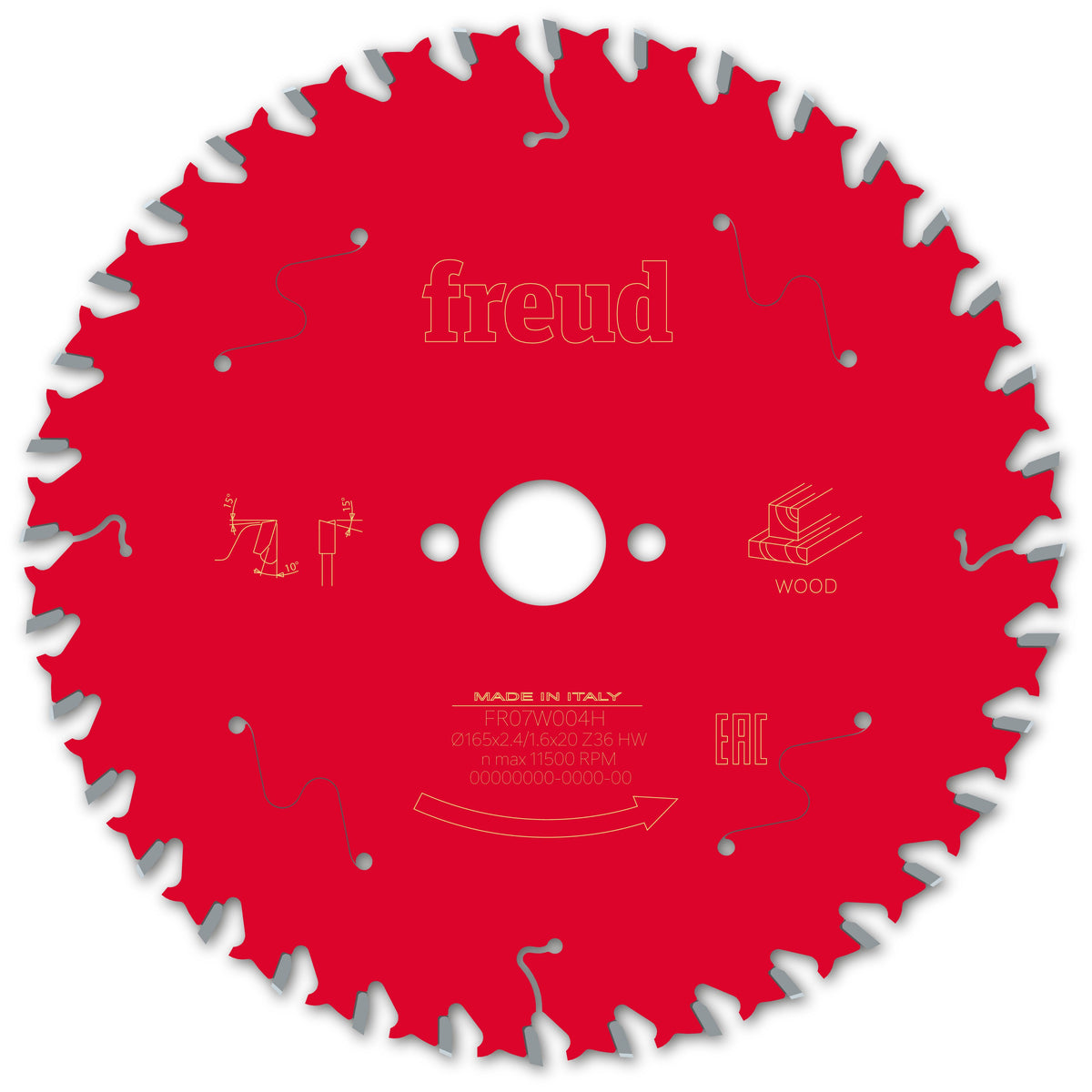 Freud HH Wood cirkelzaagblad 165 mm – FR07W004H