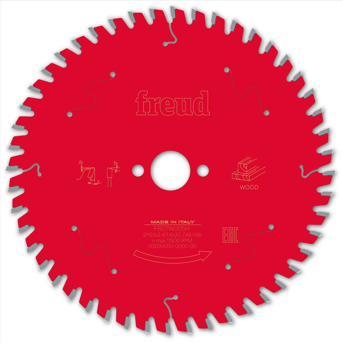 Freud HH Wood cirkelzaagblad 165 mm – FR07W005H