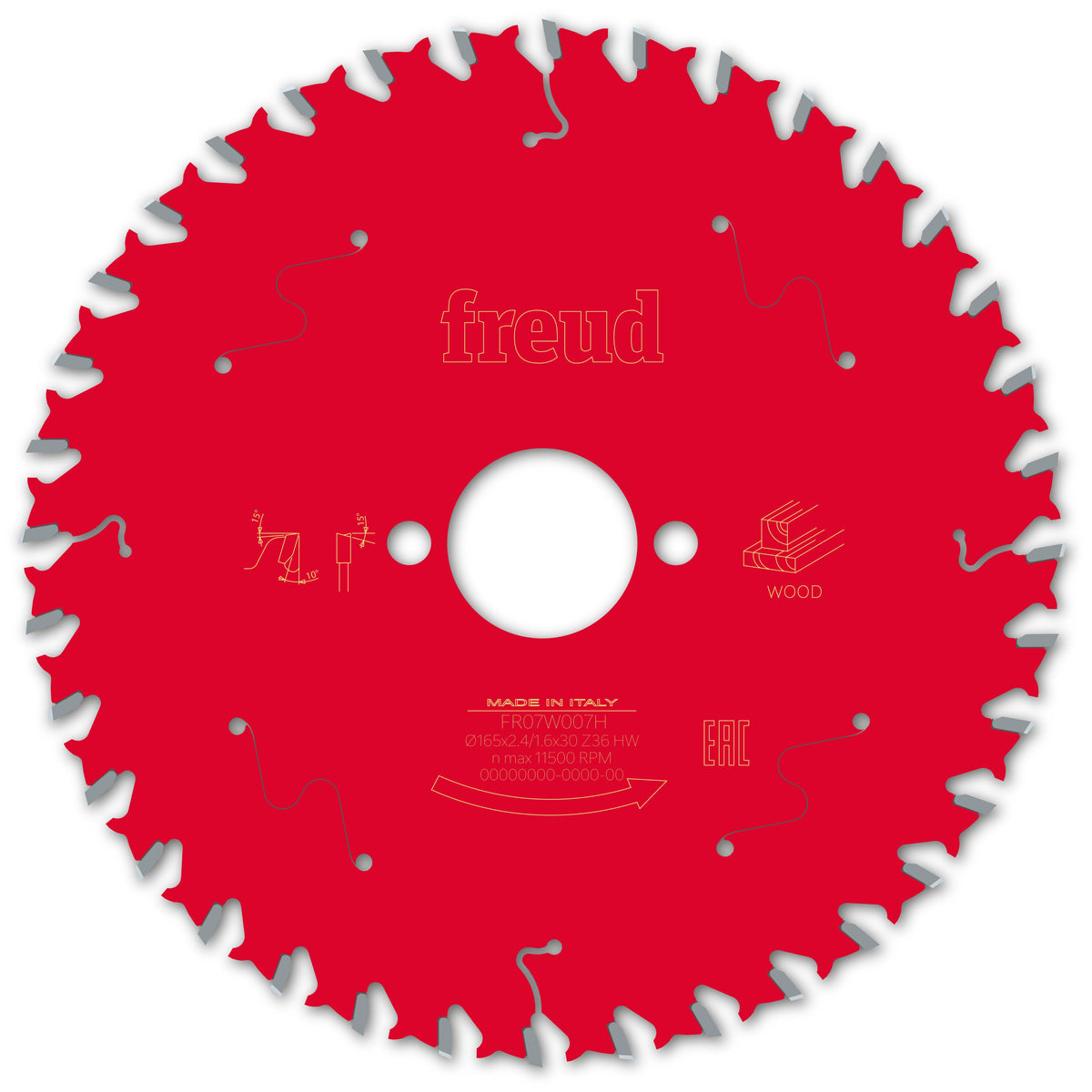 Freud HH Wood cirkelzaagblad 165 mm – FR07W007H