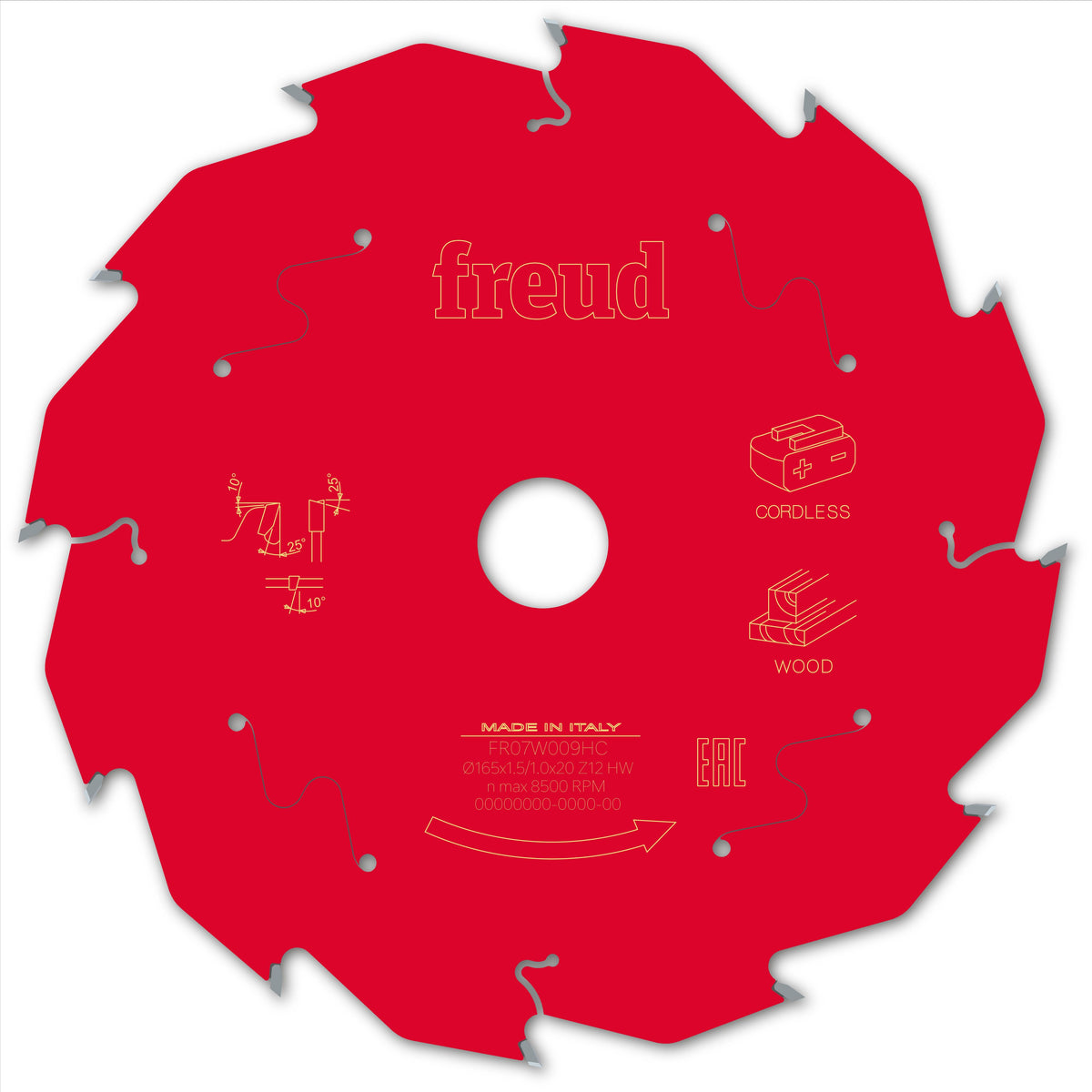 Freud CL HH Wood cirkelzaagblad 165 mm – FR07W009HC