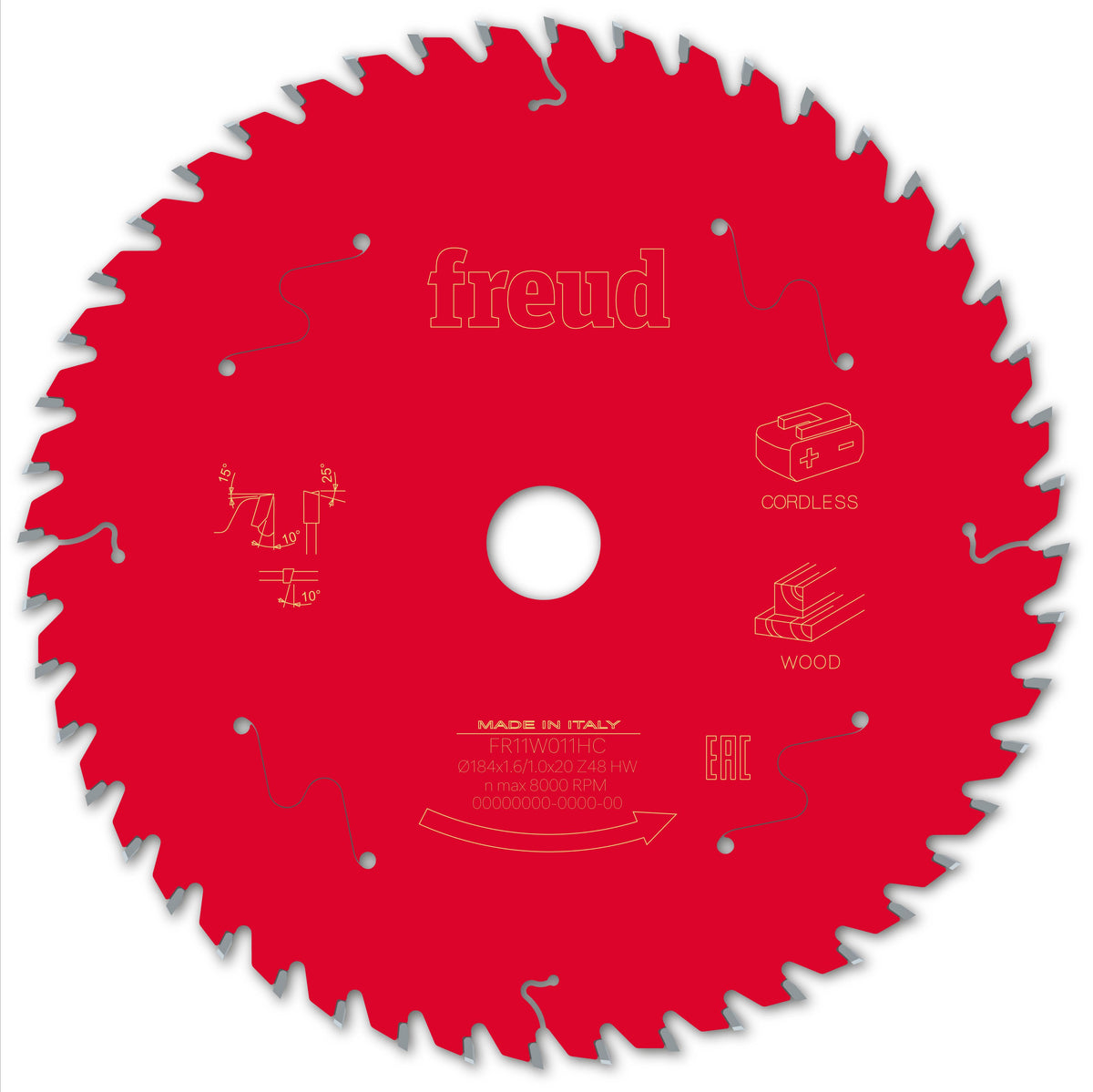 Freud CL HH Wood cirkelzaagblad 184 mm – FR11W011HC