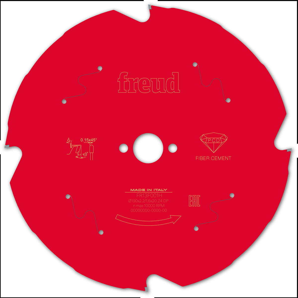 Freud HH Fiber Cement cirkelzaagblad 190 mm – FR13F001H